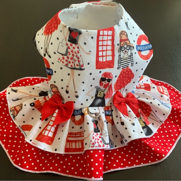 Dog harness dress handmade - Picture 3 of 5